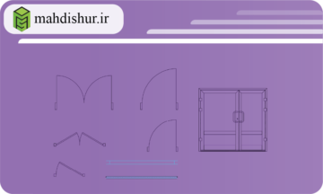 بلاک درب و پنجره ساده